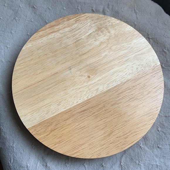 Wood Hand Carved Decor Plate 🤍 - Picture 3 of 4